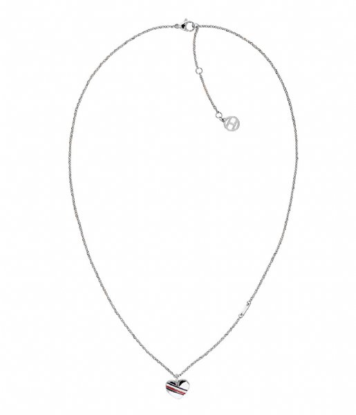 Tommy Hilfiger Necklace Metal Heart Charm Necklace Zilverkleurig (TJ2780128)